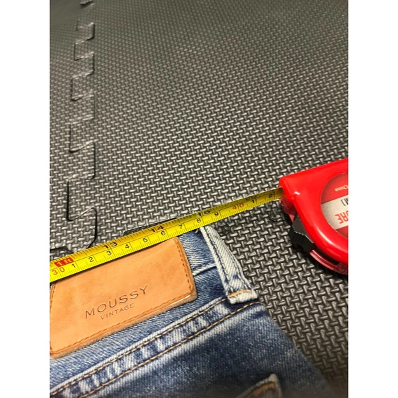 MOUSSY VINTAGE HOWA Japan made Comfort Light blue Distressed Jeans size 28 - Picture 9 of 10